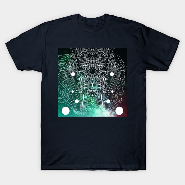 death galaxy alien ecopop T-Shirt by jorge_lebeau